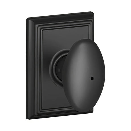 Schlage F40SIE622ADD matte black privacy door knob