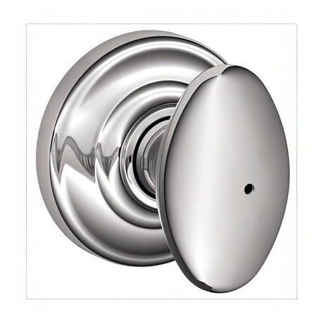 Schlage F40SIE625AND polished chrome privacy door knob