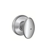 Schlage F40SIE626 satin chrome privacy door knob