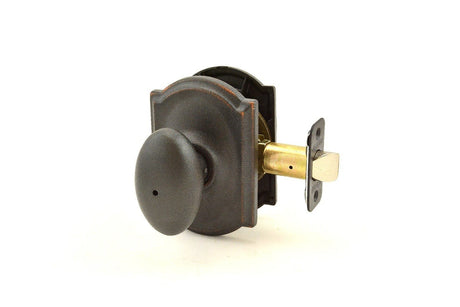 Schlage F40SIE716CAM aged bronze privacy door knob