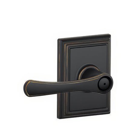 Schlage F40VLA716ADD aged bronze privacy door lever
