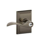 Schlage F51AACC620ADD antique pewter keyed entry door lever