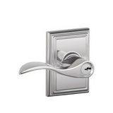 Schlage F51AACC625ADD polished chrome keyed entry door lever