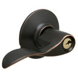 Schlage F51AACC716 aged bronze keyed entry door lever