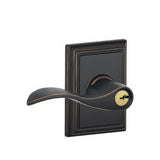 Schlage F51AACC716ADD aged bronze keyed entry door lever