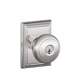 Schlage F51AAND625ADD polished chrome keyed entry door knob