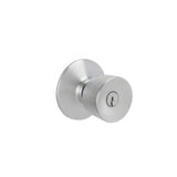 Schlage F51ABEL626 satin chrome keyed entry door knob