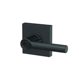 Schlage F51ABRW622COL matte black keyed entry door lever