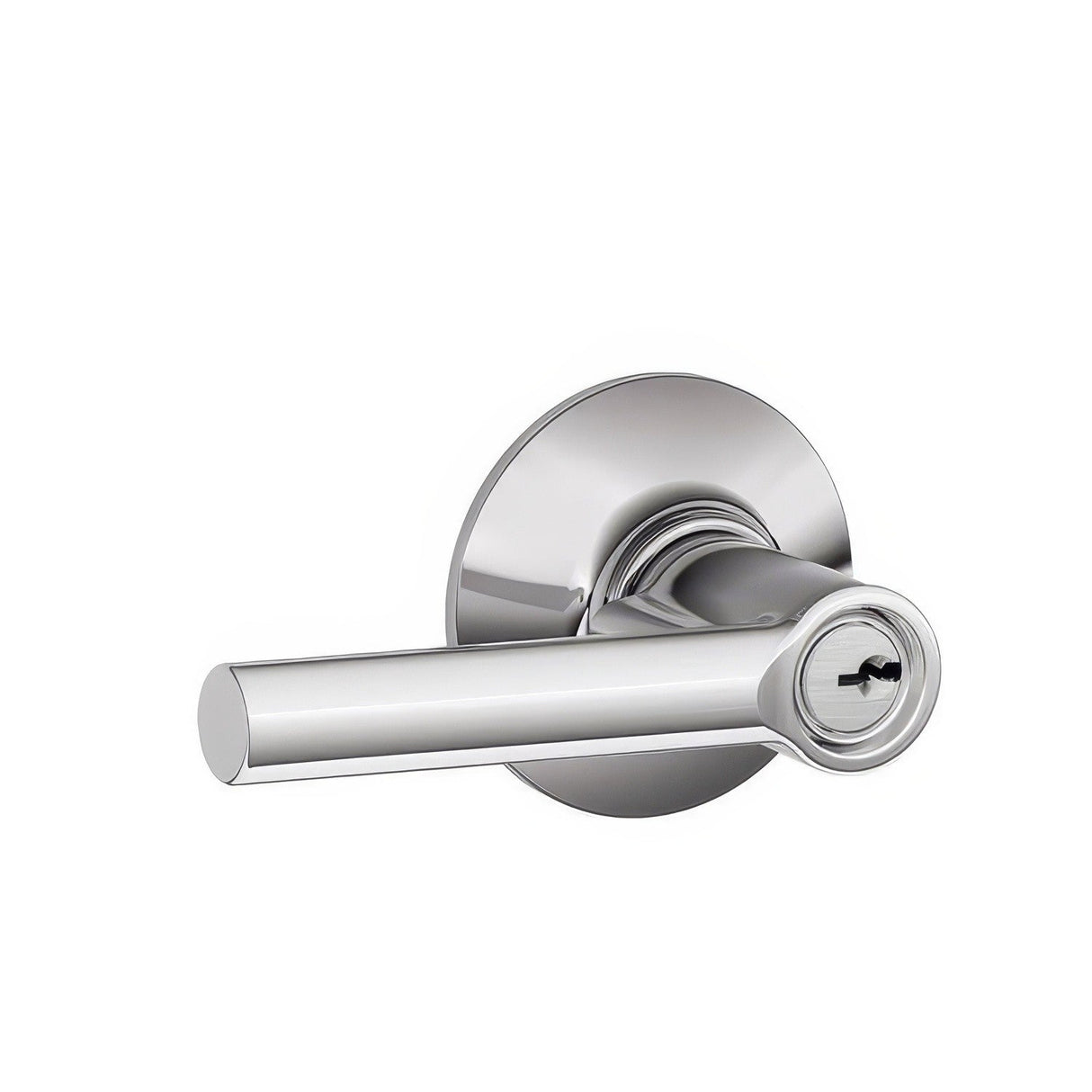 Schlage F51ABRW625 bright chrome keyed entry door lever