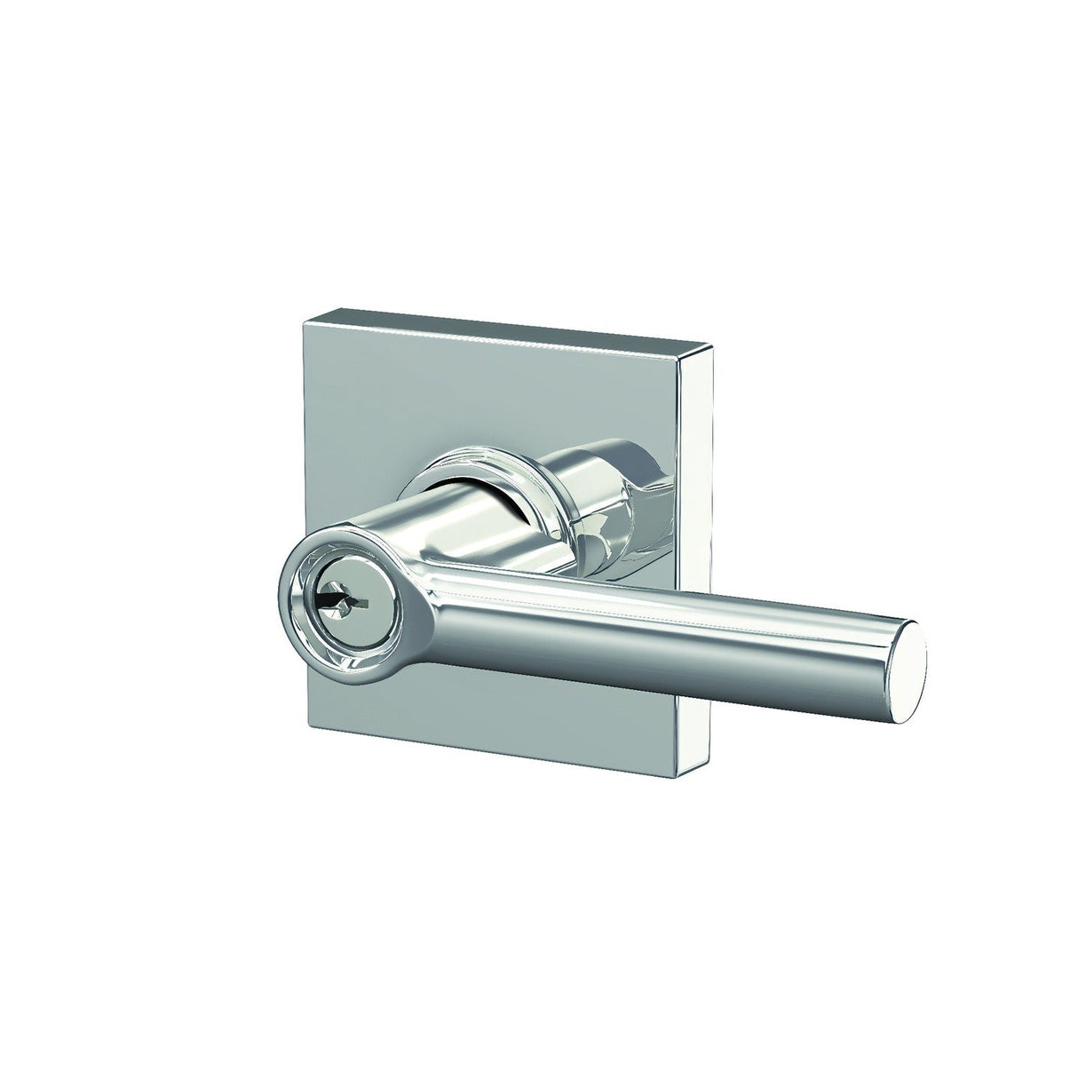 Schlage F51ABRW625COL bright chrome keyed entry door lever