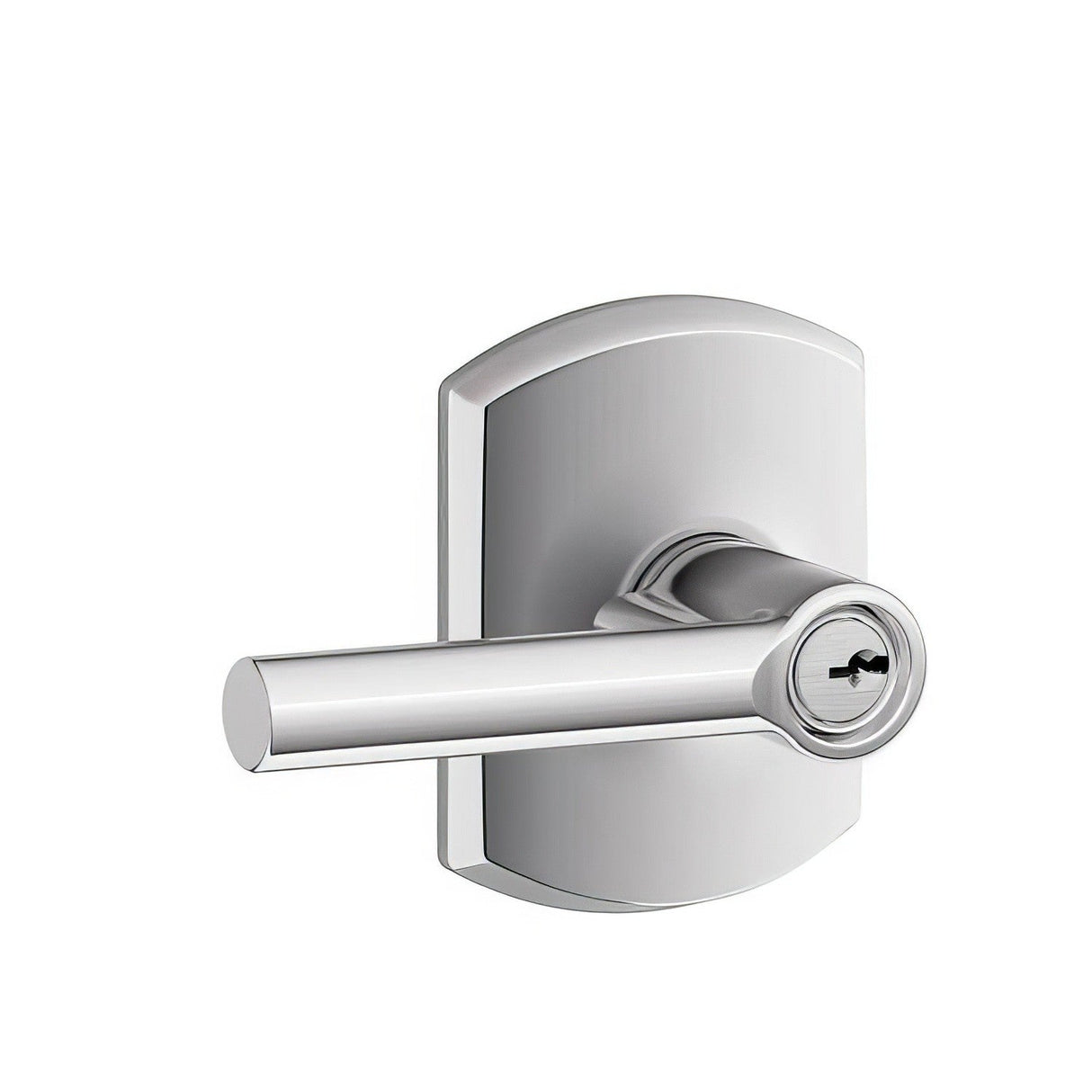 Schlage F51ABRW625GRW bright chrome keyed entry door lever
