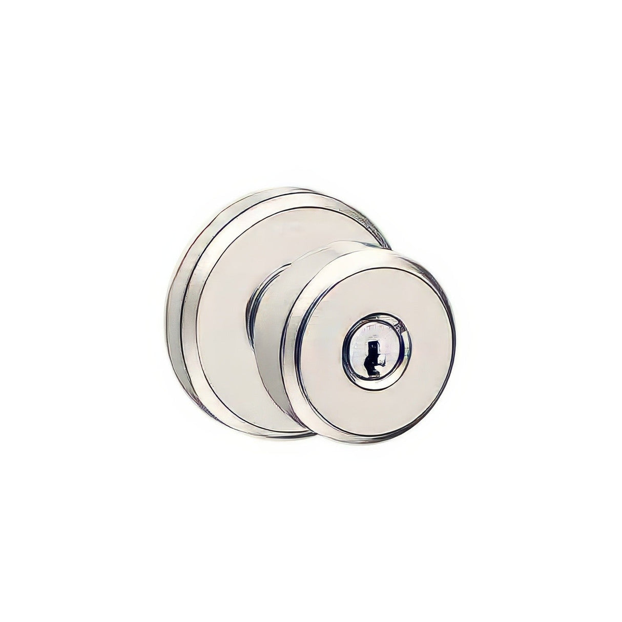 Schlage F51ABWE618GSN F Series keyed entry door knob, additional view