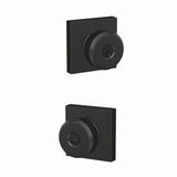 Schlage F51ABWE622COL matte black keyed entry door knob