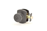 Schlage F51ABWE622GRW matte black keyed entry door knob