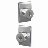 Schlage F51ABWE625CEN bright chrome keyed entry door knob