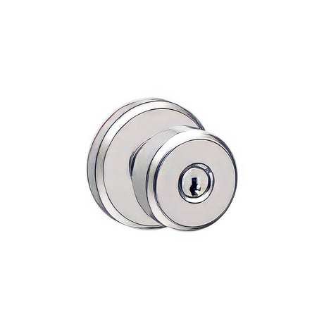 Schlage F51ABWE625GSN bright chrome keyed entry door knob