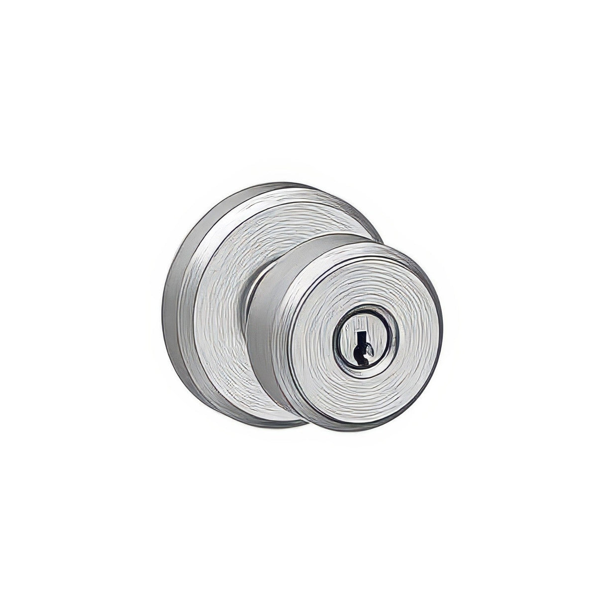 Schlage F51ABWE626GSN F Series keyed entry door knob, additional view