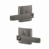 Schlage F51ACYB619DLT Schlage Custom Series keyed entry keyed entry door lever in polished brass, additional view