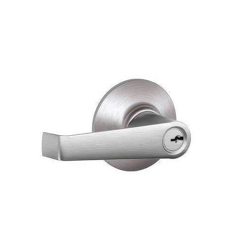 Schlage F51AELA619 satin nickel keyed entry door lever