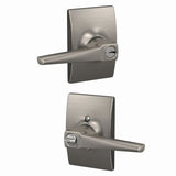 Schlage F51AELR619CEN satin nickel keyed entry door lever