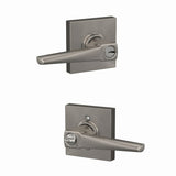Schlage F51AELR619COL satin nickel keyed entry door lever