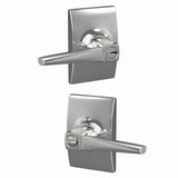 Schlage F51AELR625CEN bright chrome keyed entry door lever