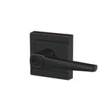 Schlage F51AELR716ULD aged bronze keyed entry door lever