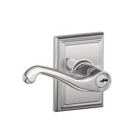 Schlage F51AFLA625ADD polished chrome keyed entry door lever