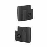 Schlage F51AGAN622DLT matte black keyed entry door knob