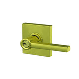 Schlage F51ALAT608COL satin brass keyed entry door lever