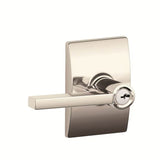 Schlage F51ALAT618CEN bright nickel keyed entry door lever