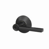 Schlage F51ALAT622 matte black keyed entry door lever