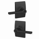 Schlage F51ALAT622CEN matte black keyed entry door lever