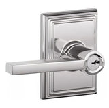 Schlage F51ALAT625ADD bright chrome keyed entry door lever