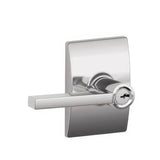 Schlage F51ALAT625CEN polished chrome keyed entry door lever