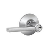 Schlage F51ALAT626 satin chrome keyed entry door lever