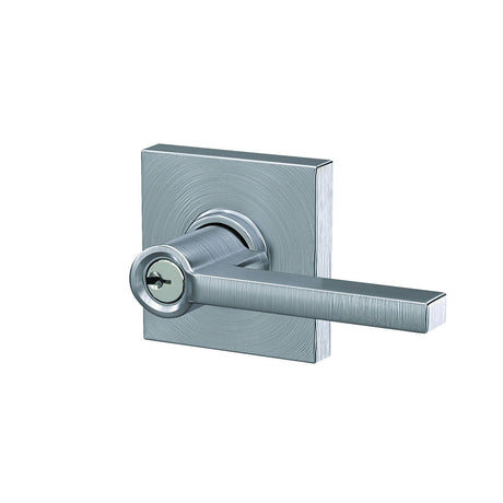 Schlage F51ALAT626COL satin chrome keyed entry door lever