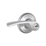 Schlage F51AMER626 satin chrome keyed entry door lever