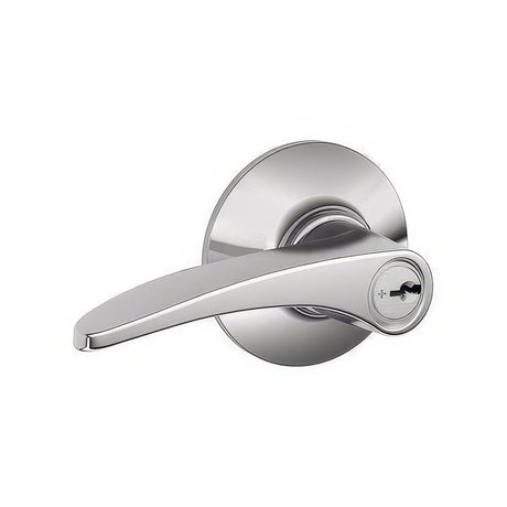 Schlage F51AMNH625 polished chrome keyed entry door lever