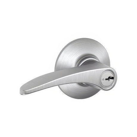 Schlage F51AMNH626 satin chrome keyed entry door lever
