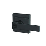 Schlage F51ANBK622ULD matte black keyed entry door lever