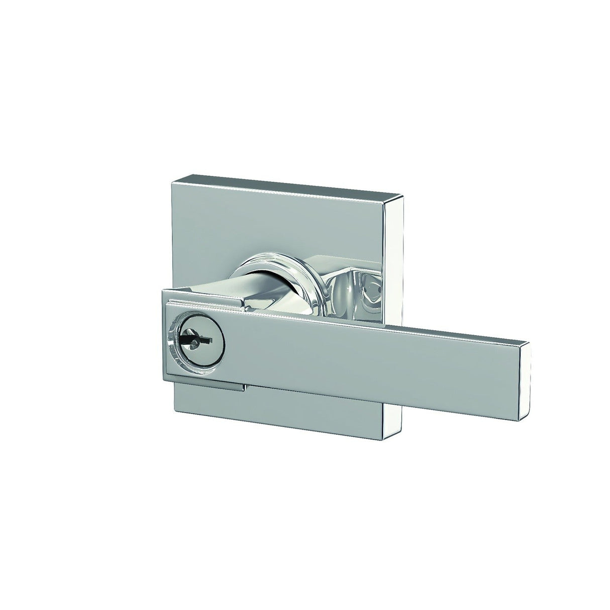Schlage F51ANBK625COL bright chrome keyed entry door lever