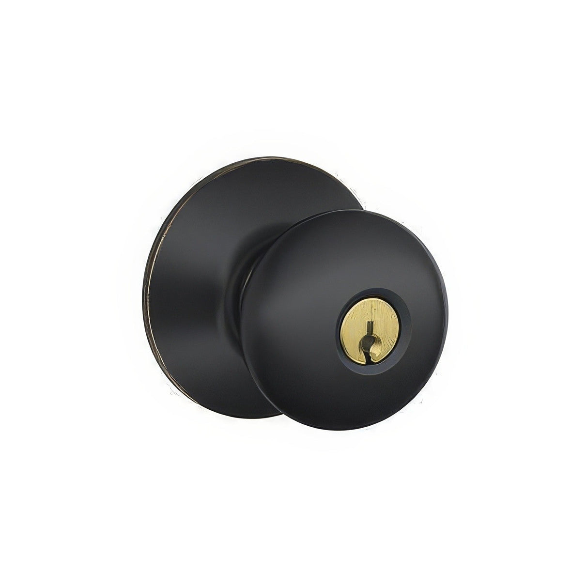 Schlage F51APLY716 aged bronze keyed entry door knob