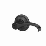 Schlage F51AWIT622ALD matte black keyed entry door lever