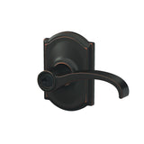 Schlage F51AWIT716CAM aged bronze keyed entry door lever