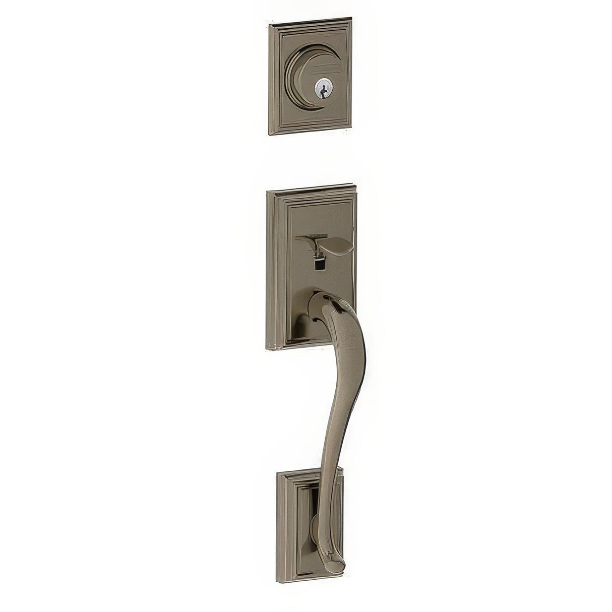 Schlage F58ADD620 antique pewter single cylinder handleset