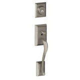 Schlage F58ADD621 distressed nickel single cylinder handleset