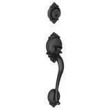 Schlage F58BRK622 matte black single cylinder trim pack