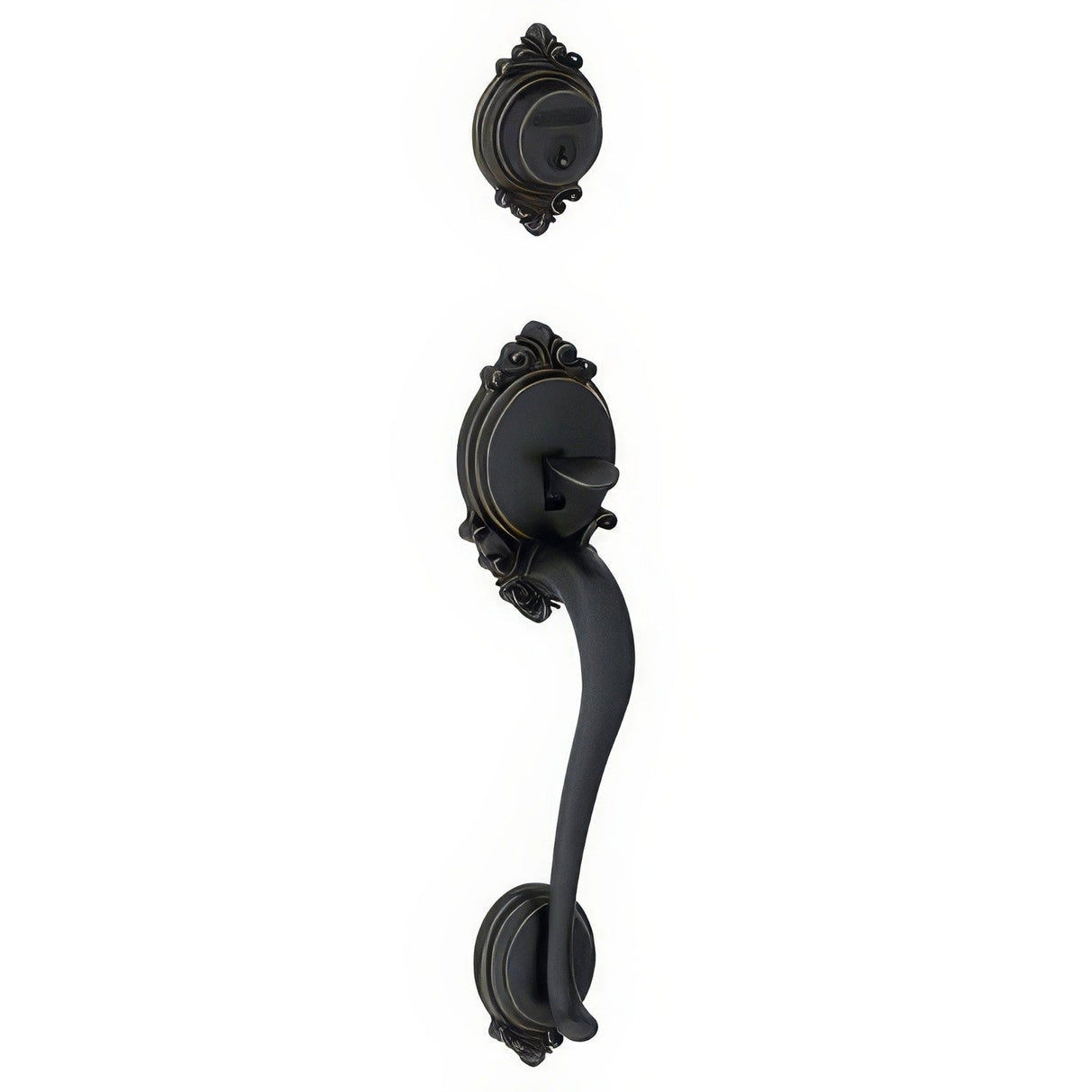 Schlage F58BRK716 aged bronze single cylinder trim pack
