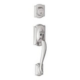 Schlage F58CAM625 polished chrome single cylinder handleset